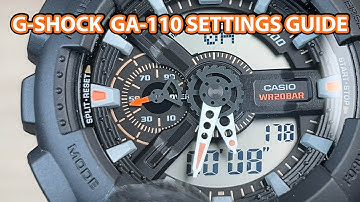 G-Shock GA-110 Setup & Tips | How to Set Time & Sync Hands