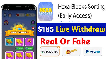 Hexa blocks sorting se paise kaise nikale | Hexa blocks sorting game real or fake | withdraw