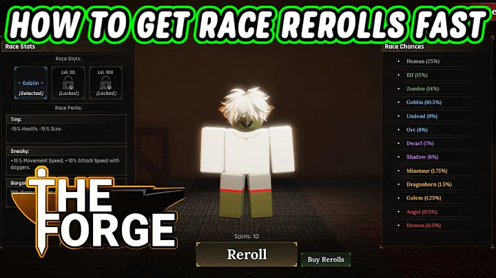 HOW TO GET RACE REROLLS FOR FREE IN (THE FORGE)
