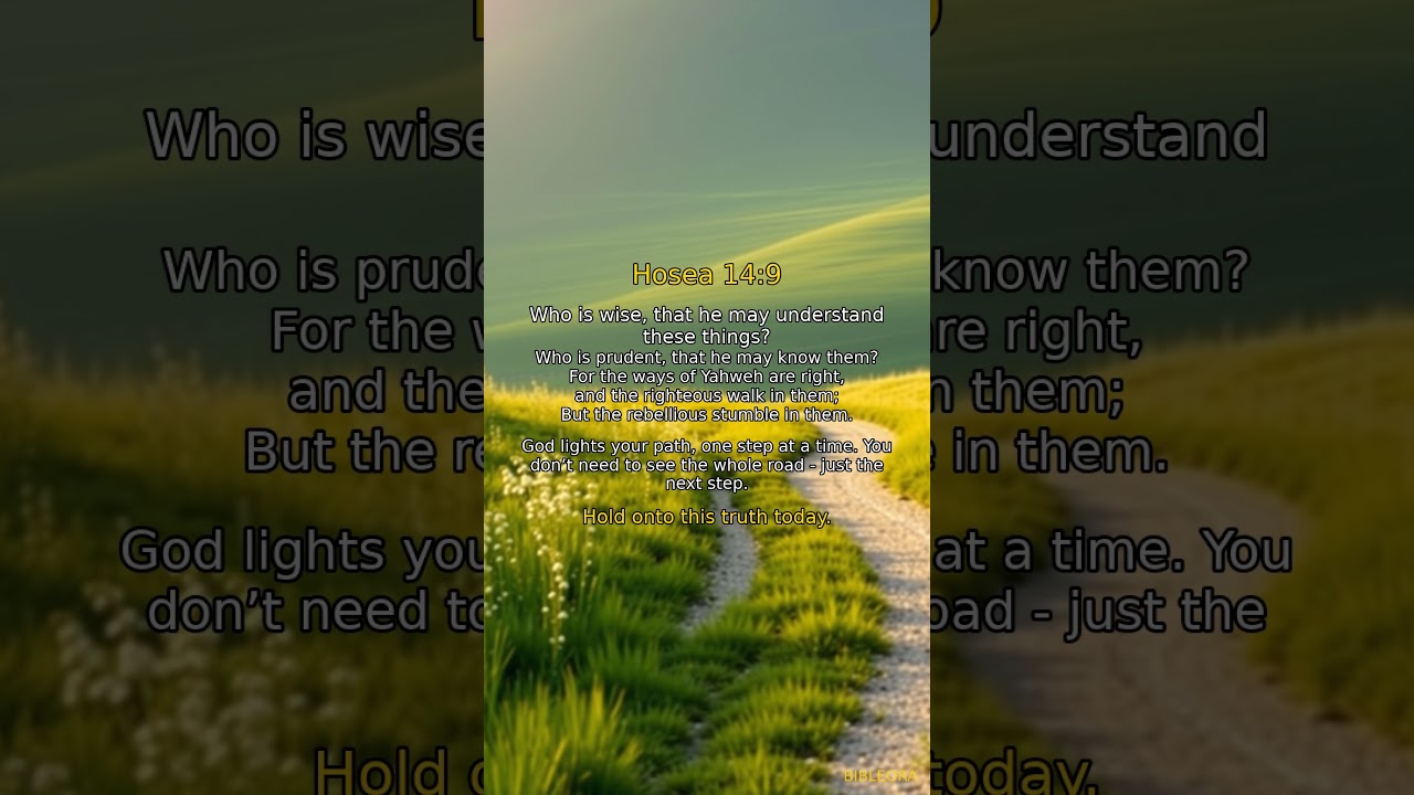 🙏 GOD'S WORD: Divine Guidance | Hosea 14:9 #shorts