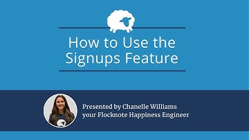 How to Use the Signups Feature to Register your Members for Sunday Attendance