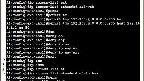 Cisco GNS3: ACL (Named Extended and Standard acls) #cisco #firewall #gns3