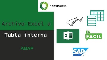 SAP - ABAP - Excel a Tabla interna - Muy fácil !!! 🤯
