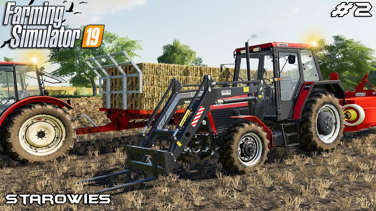Baling Straw And Collecting Bales Starowies Farming Simulator
