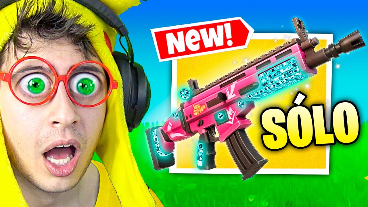 Sólo SCAR de DIAMANTES 💎🤑🔥!! (Mítica Ice Spice ❤️) - Fortnite TEKENDO