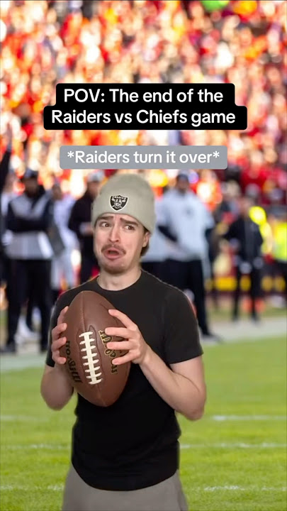 POV: The end of the Raiders vs Chiefs game😂🏈