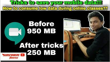 Tricks to save your mobile data during online classes | Google meet | Tamil | Subscribers mukkiyam