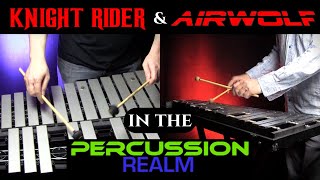 Knight Rider and Airwolf Theme Medley (Percussion Cover + Bass)