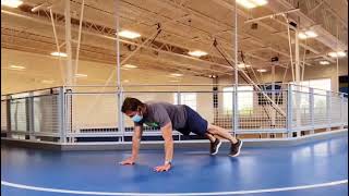 Hand Walkouts to Toe Touch Push-ups