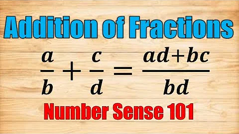 Addition of Fractions - Number Sense 101