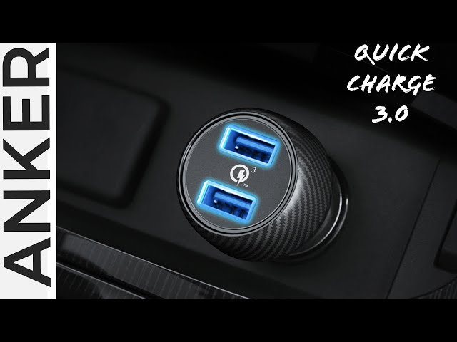 Anker PowerDrive Speed 2 39W Dual USB Car Charger,Quick Charge 3.0 for Galaxy,PowerIQ