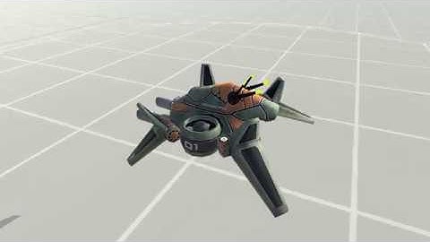 UnityAsset "SciFi - Drone Reaper" demonstration