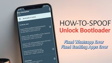 How to Spoof Bootloader || Hide Unlock Bootloader Status on Android Device ||