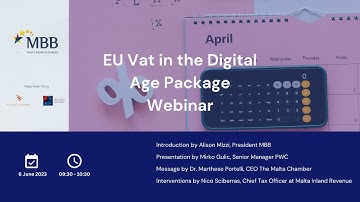 MBB Webinar: EU Vat in the Digital Age Package