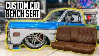 How to Build a Custom C10 Bench Seat  Supercharged LS Chevy C10 Truck Ep. 13