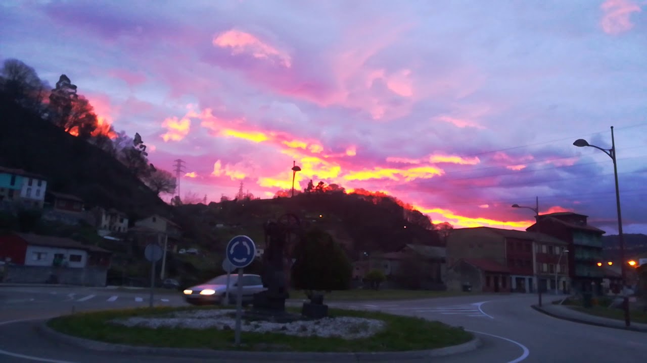 Atrapando amaneceres, Barros, Langreo Asturias.