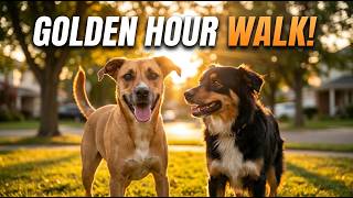 Golden Hour Walk With Ruby & Georgia!