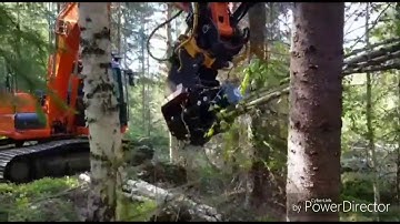 JAK-300 Tree shear with collector | For efficient professional use in large excavators | Jak.fi