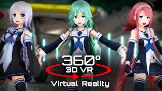 360 3D 4K | MMD WAVE 【VR】 艦これver