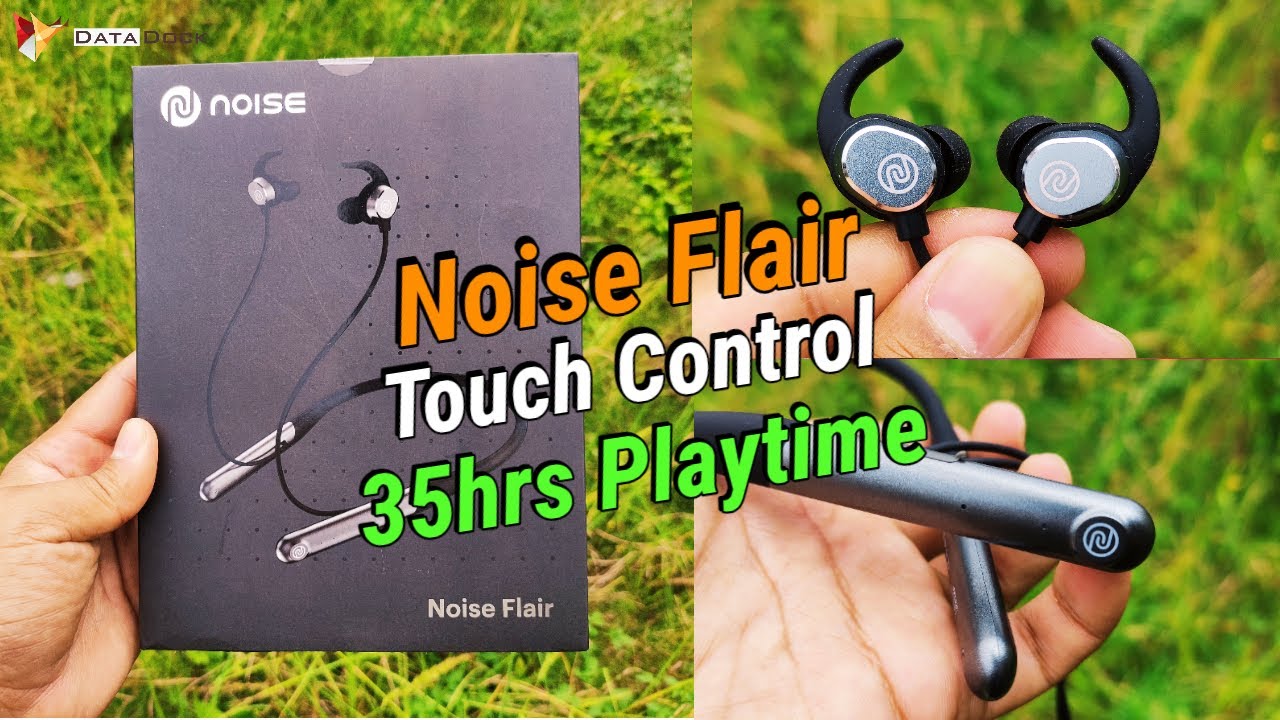 Best Wireless Neckband | Noise Flair Qualcomm Bluetooth Neckband, Touch Control, 35hrs Playtime