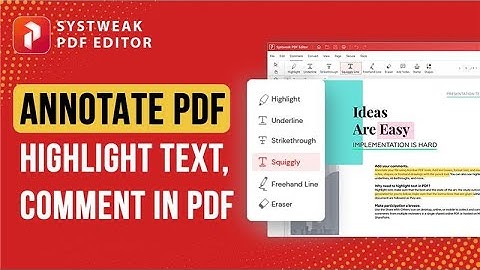 How to Annotate PDF File | Systweak PDF Editor Tutorial #5 #PDFAnnotation #DigitalNotes