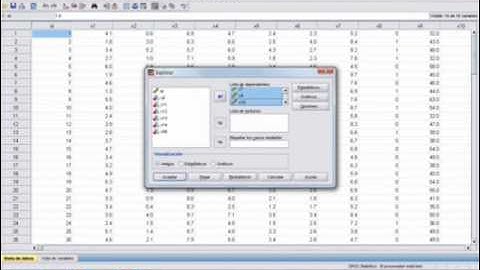 ANALISIS EXPLORATORIO DE DATOS  SPSS