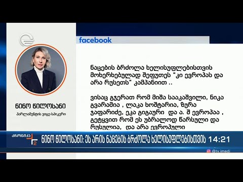 ნინო წილოსანი: ეს არის ნაცების ბრძოლა ხელისუფლებისთვის