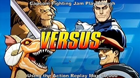 Capcom Fighting Jam Hauzer & Leo Playthrough using the Ps2 Action Replay Max 50,000 :D #Playstation