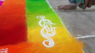 freehand design | easy design | creative rangoli | innovative design | rangoli design | rangoli crea