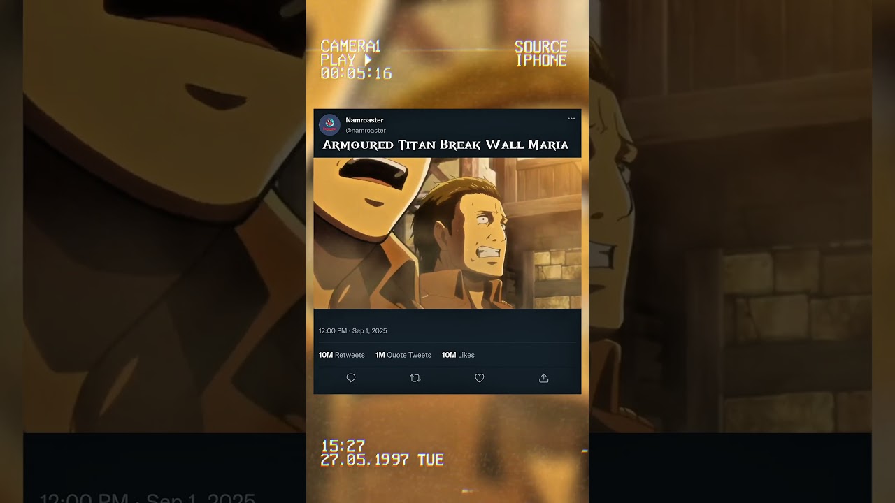 Armoured Titan Break Wall Maria||AOT||