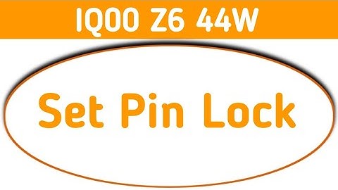 IQOO Z6 44W - Set Pin password || IQOO Z9x 5G me Set Pin lock kaise lgaye