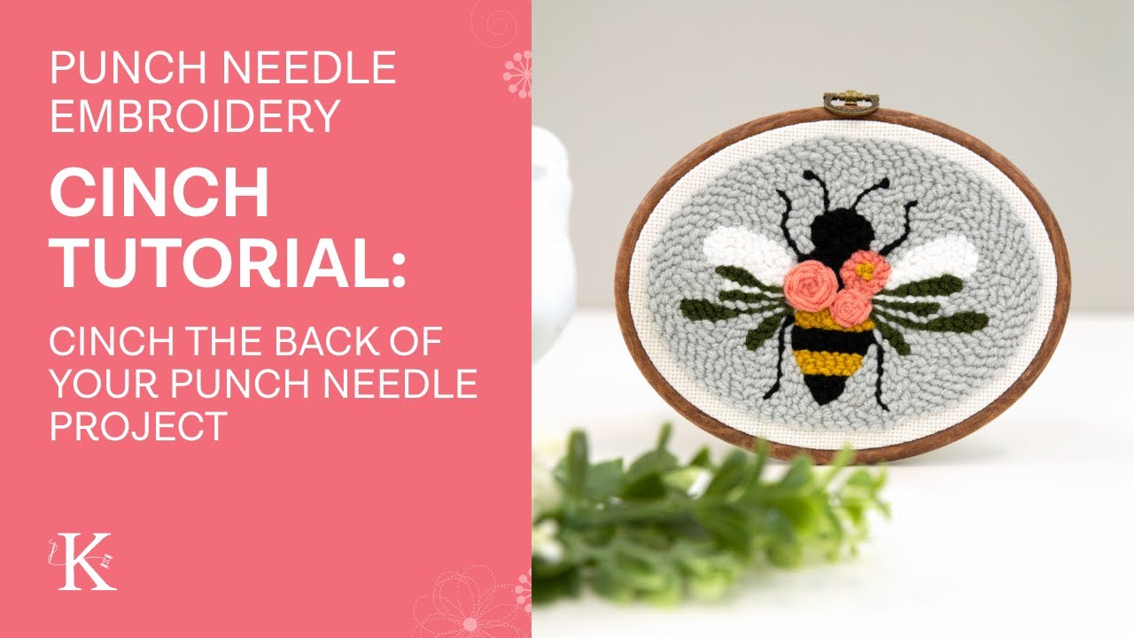 Cinch the Back Closed: How to Finish Your Punch Needle Project with ...