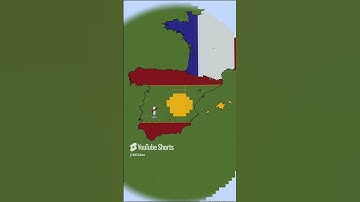 Building Spain in 3 Scales #spain #spanish #maps #flags #minecraft