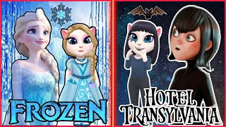 My talking Angela 2 | Frozen vs Hotel Transylvania | cosplay