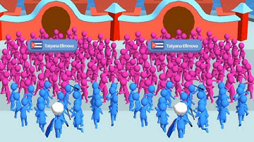 Join Clash 3D All Levels Gameplay (Android, iOS) Part-2, Fight with huge crowd