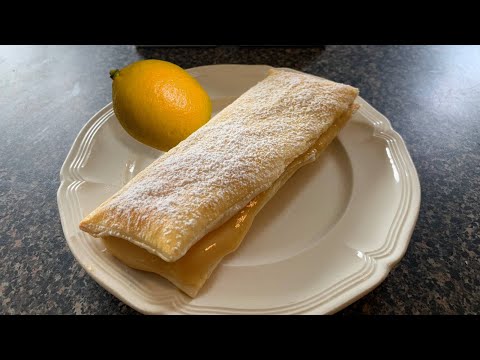 PUFF PASTRY filled with FRENCH LEMON PASTRY CREAM