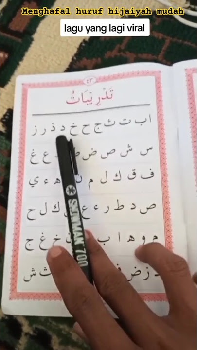 Menghafal huruf hijaiyah asli dengan lagu yang lagi viral tik tok#hurufhijaiyyah