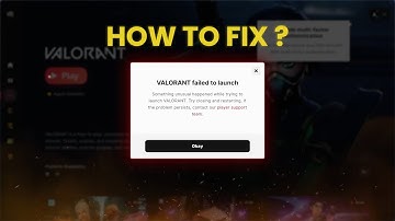 How to Fix Valorant Failed to Launch Error in 2025 | 100% Working Solution