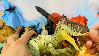 Jurassic Park & Jurassic World Dinos: T-REX, Carnotaurus, Pyroraptor, Indoraptor, Triceratops