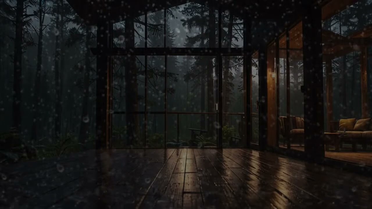 Peaceful Rain and Thunderstorm Ambience || Sleep Aid Rain Sounds | ASMR