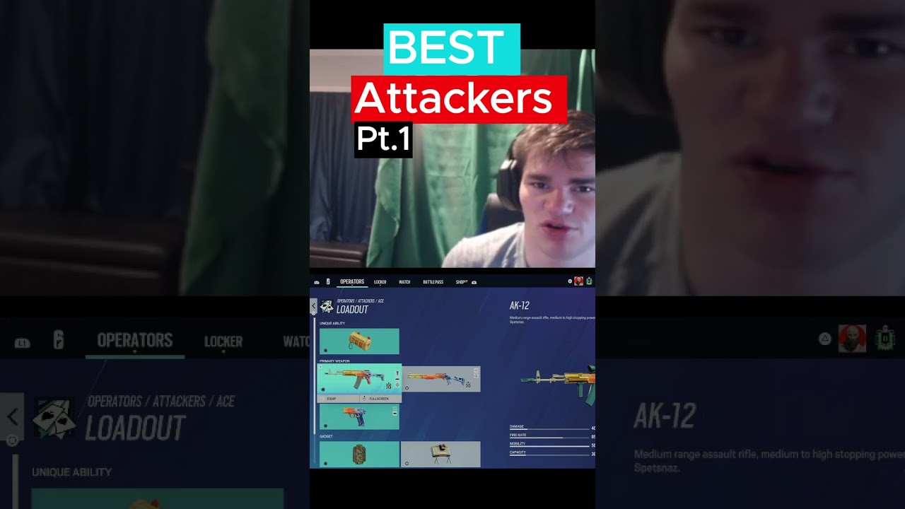 Best attackers in siege,Tom Clancy's rainbow six siege tips and tricks