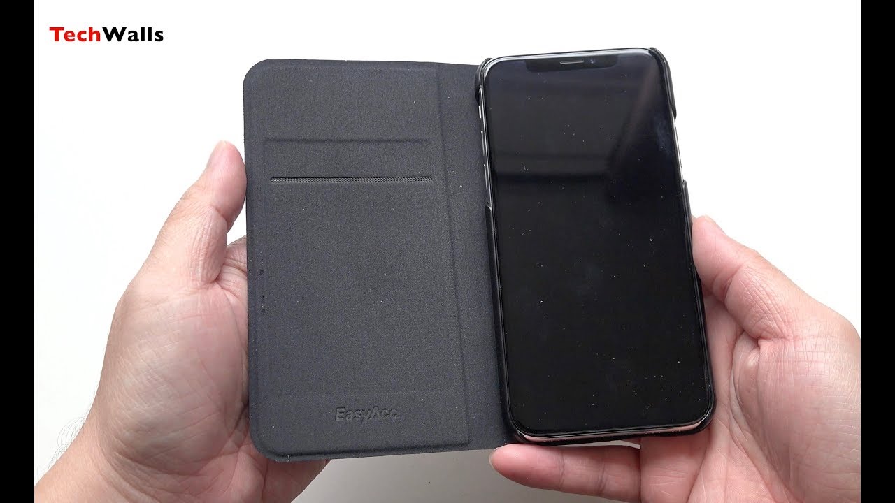 EasyAcc Folio Case for iPhone X