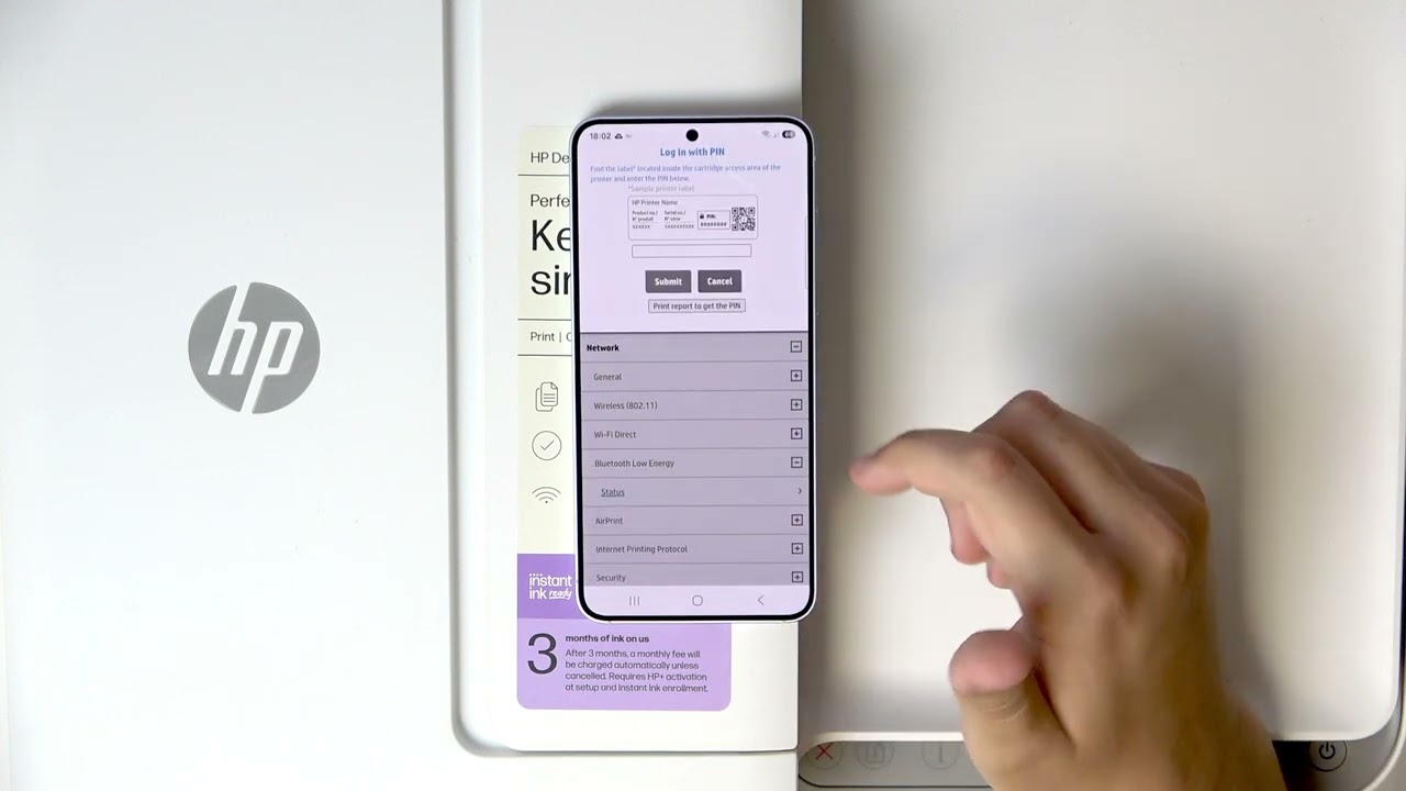 HP DeskJet 4220e – How to Check Bluetooth Low Energy Status