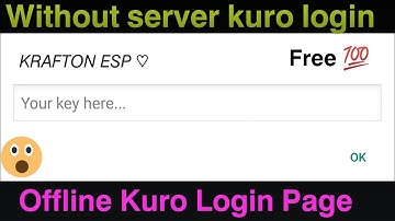 Kuro Login Source | Without Website Login | Free kuro server setup | Kuro Server Tutorial