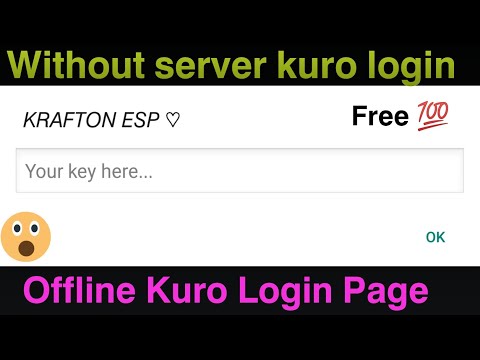 Kuro Login Source | Without Website Login | Free kuro server setup | Kuro Server Tutorial