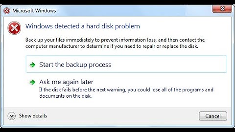 Windows detected a hard disk problem! (fixed permanently)