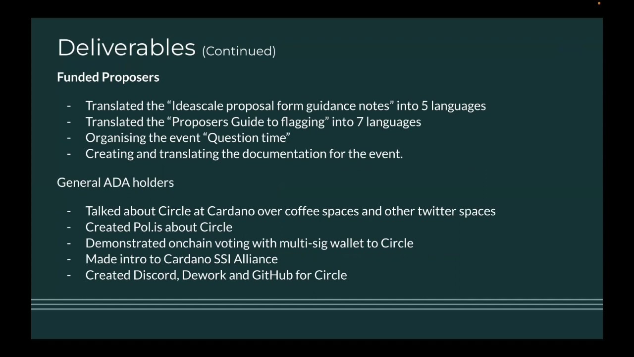 Catalyst Circle - Funding Mechanism, 700059, Fund 7 - close out video