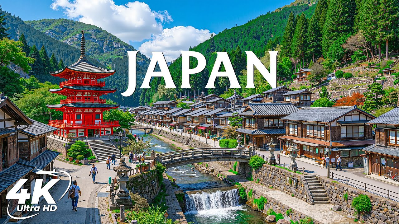 Japan Scenic Nature 4K 🇯🇵 | Mountains, Forests & Zen Landscapes