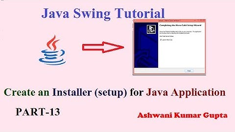 Create an Application Installer (.exe file) for Java Application in Hindi | Urdu