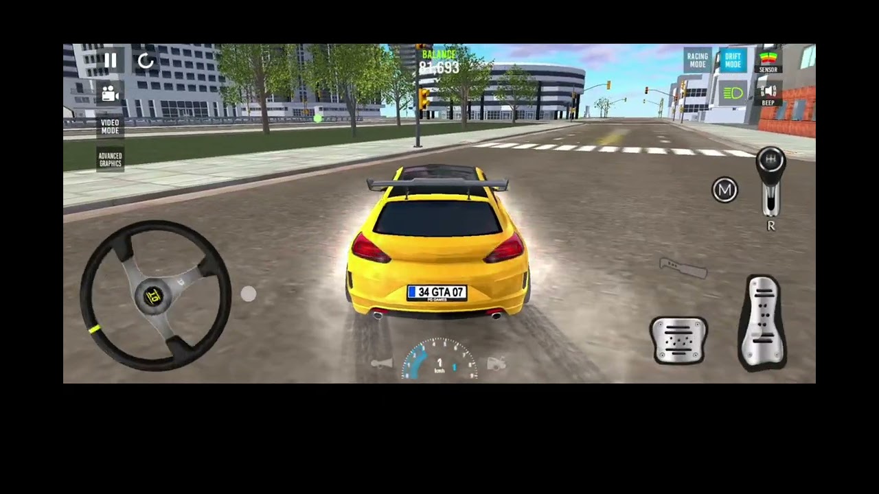 ✅car 🚕parking 3D simulator race mood Mobile game video 